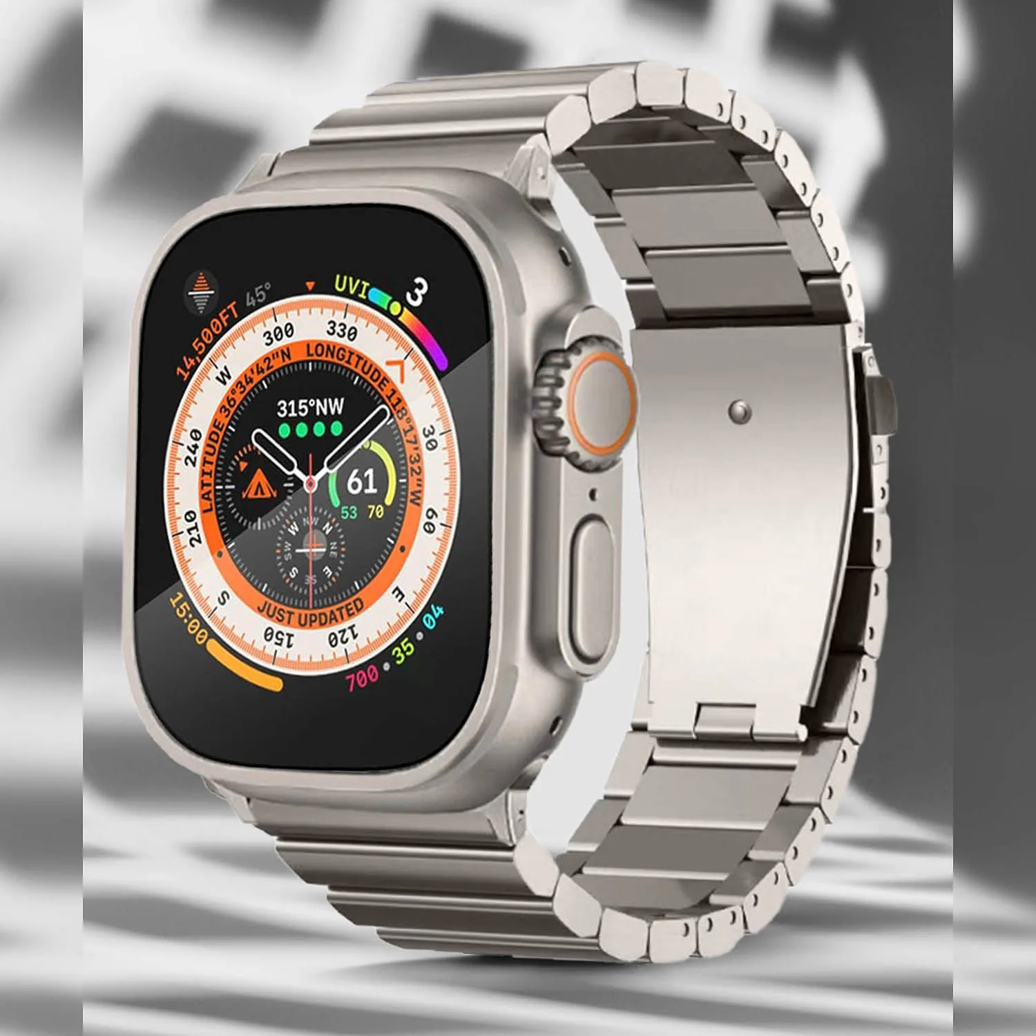 Ultra Titanium Bracelet For Apple Watch ultra 2 49mm 45mm 44mm 42mm Luxury Metal Band For iWatch 6 SE 5 4 3 Mens Business Strap
Ultra Titanium Bracelet For Apple Watch ultra 2 49mm 45mm 44mm 42mm Luxury Metal Band For iWatch 6 SE 5 4 3 Mens Business Strap