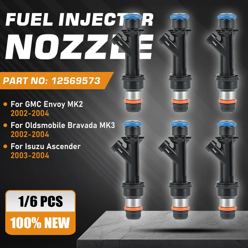 Car Fuel Injectors Nozzle 6 Cylinders For GMC Envoy XL XUV MK2 Isuzu Ascender Oldsmobile Bravada MK3 2002-2004 12569573 12569565
Car Fuel Injectors Nozzle 6 Cylinders For GMC Envoy XL XUV MK2 Isuzu Ascender Oldsmobile Bravada MK3 2002-2004 12569573 12569565