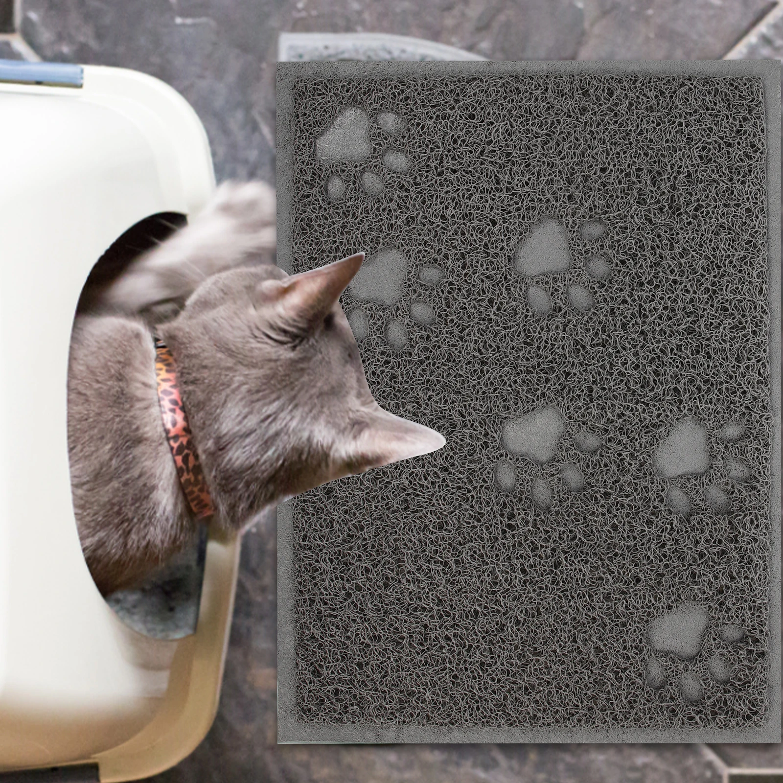 2 Pcs Pet Non Slip Adorable Box Easy Clean Non Slip Cat Litter Mat Durable Pets Friendly Litter Box Mat Safe Material
2 Pcs Pet Non Slip Adorable Box Easy Clean Non Slip Cat Litter Mat Durable Pets Friendly Litter Box Mat Safe Material