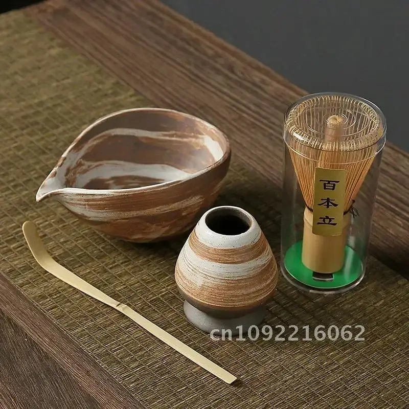 Japanese Handmade HomeCoarse pottery Matcha Tea Set Tool Stand Scoop Bowl Kit Whisk 4-5pcs Gift Traditional Accessories Ceremony
Japanese Handmade HomeCoarse pottery Matcha Tea Set Tool Stand Scoop Bowl Kit Whisk 4-5pcs Gift Traditional Accessories Ceremony