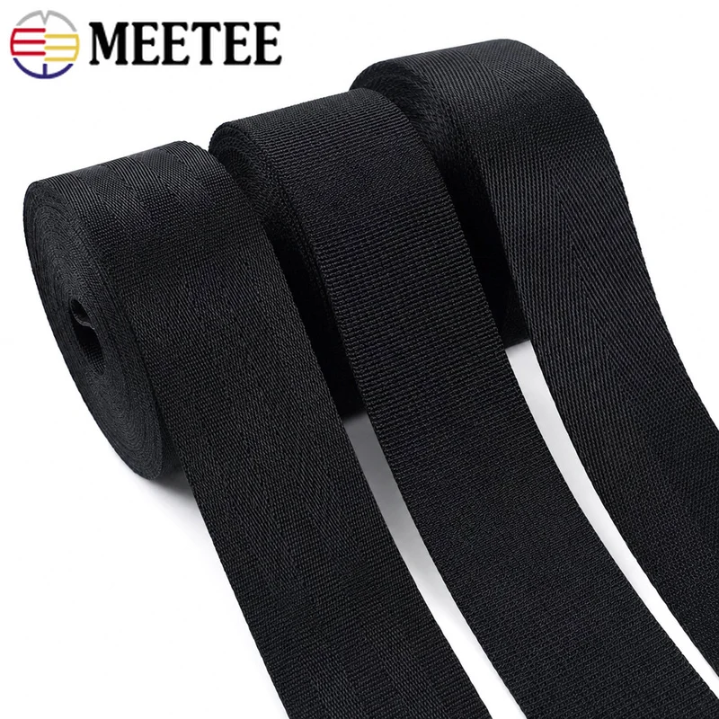 10Meters Black Nylon Webbing Tape 20-50mm Backbag Shoulder Strap Luggage Binding Band Pet Collar Straps DIY Sewing Accessories
10Meters Black Nylon Webbing Tape 20-50mm Backbag Shoulder Strap Luggage Binding Band Pet Collar Straps DIY Sewing Accessories