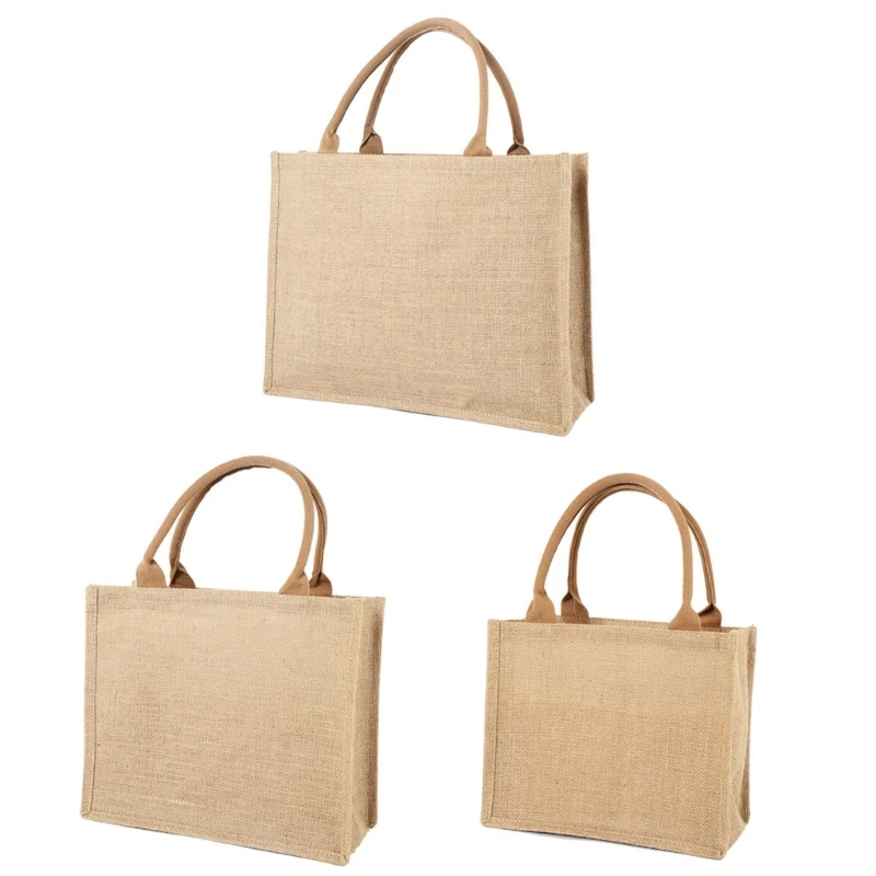Jute Burlap Tote Large Reusable Grocery Bags with Handles Women Shopping Bag Beach Vacation
Jute Burlap Tote Large Reusable Grocery Bags with Handles Women Shopping Bag Beach Vacation
