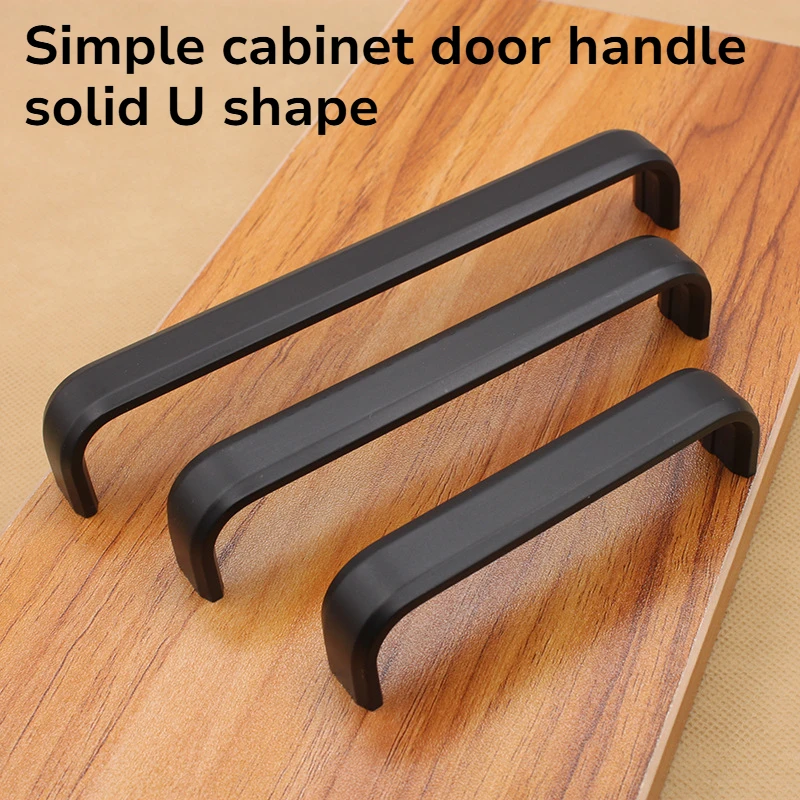 New Furniture Cabinet Door Handle Black Aluminum Alloy Handle Furniture Hardware Modern Simple Cabinet Door Handle Solid U Shape
New Furniture Cabinet Door Handle Black Aluminum Alloy Handle Furniture Hardware Modern Simple Cabinet Door Handle Solid U Shape