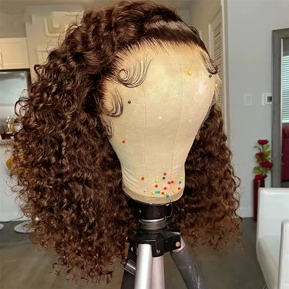 Short Bob Wig 13x4 Lace Front Wig Chocolate Dark Brown 100% Human Hair Deep Curly Wave Bob Wig HD Lace Wig 200 Density For Women
Short Bob Wig 13x4 Lace Front Wig Chocolate Dark Brown 100% Human Hair Deep Curly Wave Bob Wig HD Lace Wig 200 Density For Women