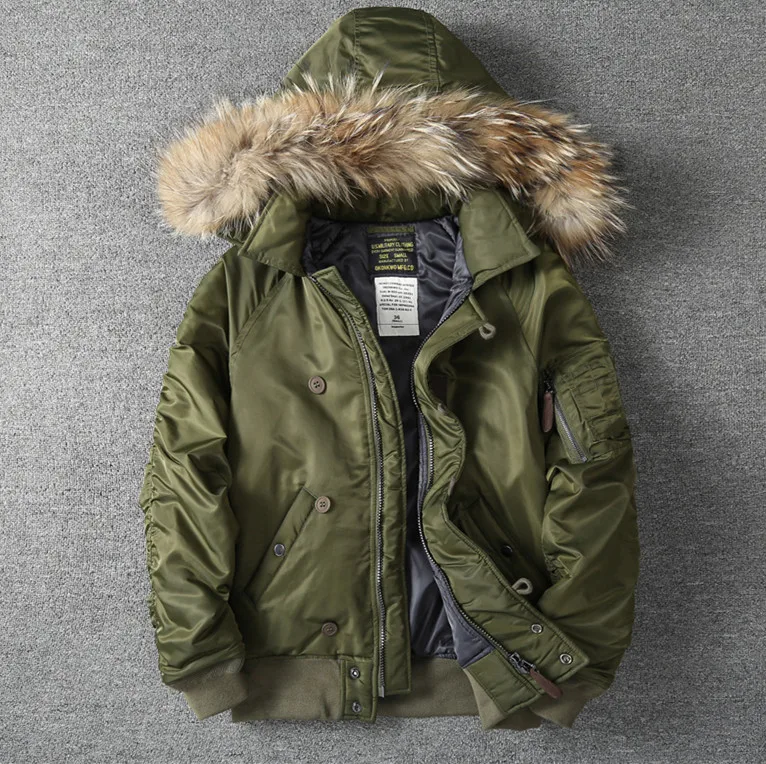 Winter American Military Style Retro N-2B Cargo Flight Jacket Men's Fashion Heavyweight Loose Short Cotton-padded Hooded Coat
Winter American Military Style Retro N-2B Cargo Flight Jacket Men's Fashion Heavyweight Loose Short Cotton-padded Hooded Coat