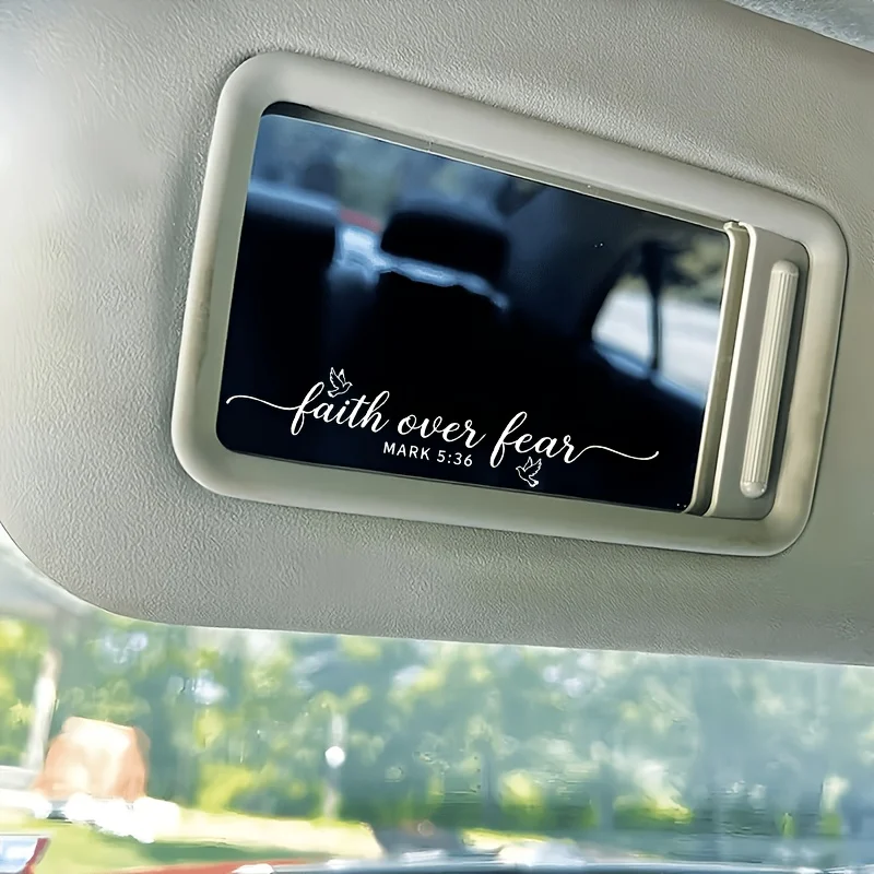 4Pcs Faith Over Fear Mark 5:36 Christian Sticker For Car Mirror
4Pcs Faith Over Fear Mark 5:36 Christian Sticker For Car Mirror