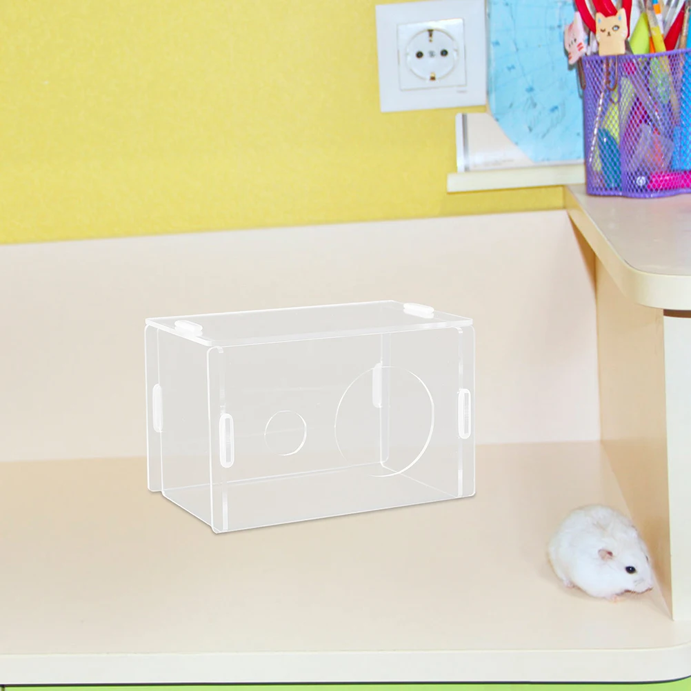 Hamster Transparent Hiding Place Decorative House Bedpan Bath Sand Room Hideout Acrylic Small Animal Plastic Hut Shelter
Hamster Transparent Hiding Place Decorative House Bedpan Bath Sand Room Hideout Acrylic Small Animal Plastic Hut Shelter