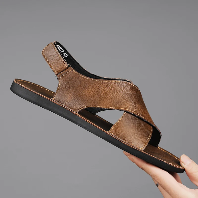 Sandals men's tide summer new style leather toe cap outdoor leisure sports hollow sandals beach shoes
Sandals men's tide summer new style leather toe cap outdoor leisure sports hollow sandals beach shoes