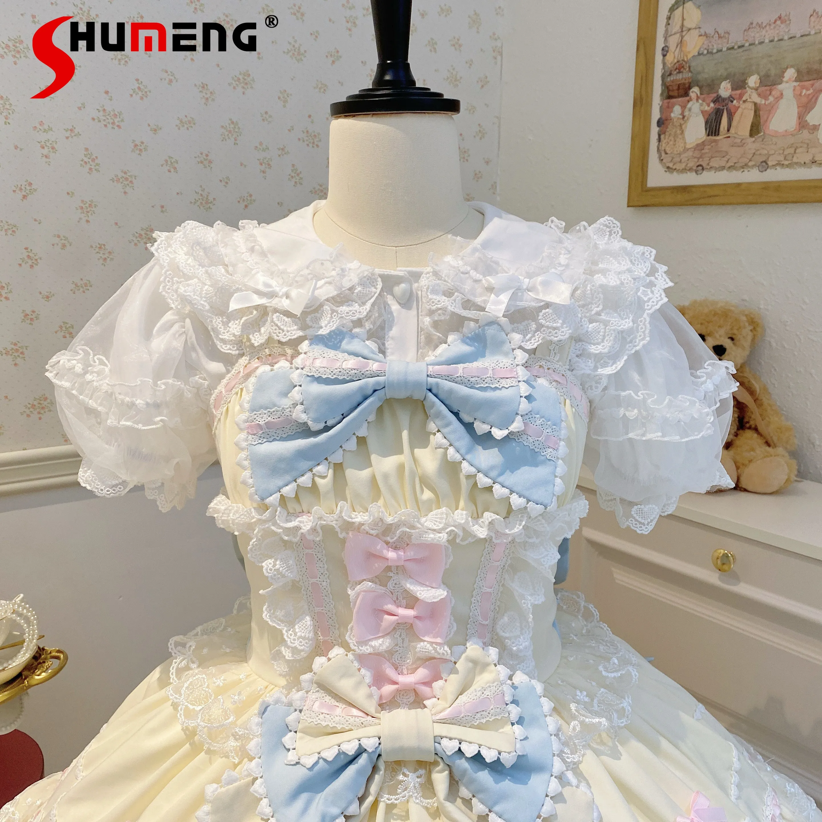 Japanese Sweet Soft Girl Lolita Inner Blouses Lace Doll Collar Short Sleeve Single-breasted Versatile Shirts Tops Women Summer
Japanese Sweet Soft Girl Lolita Inner Blouses Lace Doll Collar Short Sleeve Single-breasted Versatile Shirts Tops Women Summer