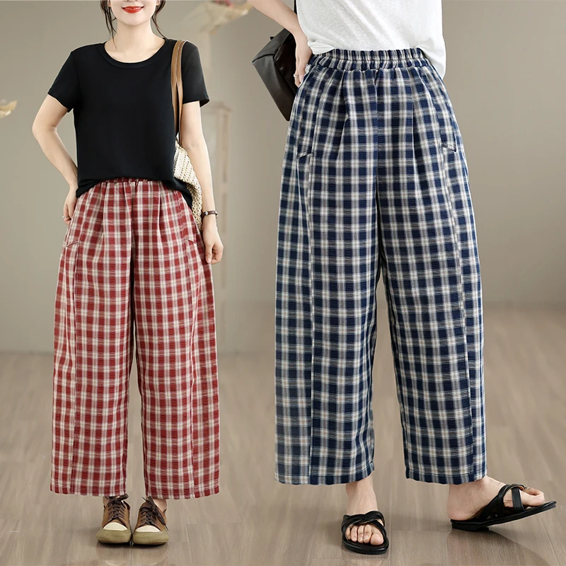 Summer New Casual Pants Loose Thin Breathable Versatile Comfortable Slimming Long Trousers Mom Style High Waist Cotton Ladies...
Summer New Casual Pants Loose Thin Breathable Versatile Comfortable Slimming Long Trousers Mom Style High Waist Cotton Ladies...
