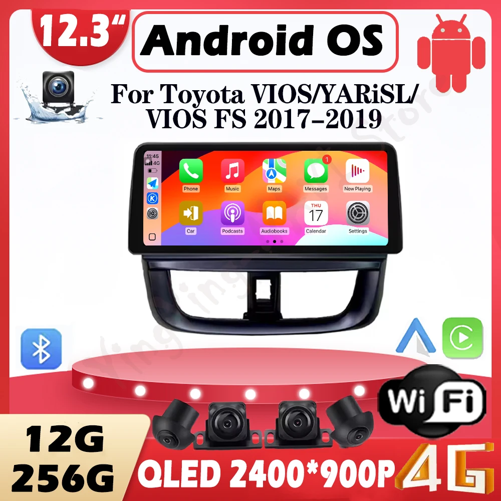 9" Android Auto For Toyota VIOS/YARiSL/VIOS FS 2017-2019 Car Radio Multimedia Video Player BT GPS Navigation QLED screen
9" Android Auto For Toyota VIOS/YARiSL/VIOS FS 2017-2019 Car Radio Multimedia Video Player BT GPS Navigation QLED screen