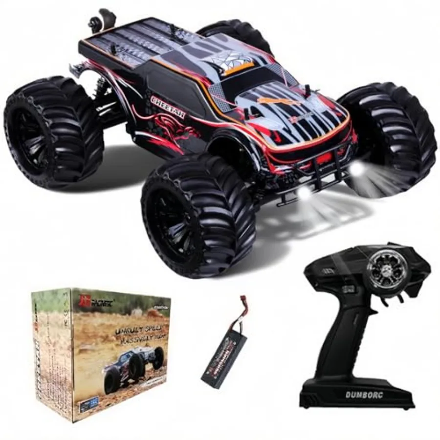 1/10 Brushless RC Car for Adults, Fast 50+ mph High Speed RTR RC Truck, 4WD Offroad Monster Truck, 2.4GHZ Radio Controlled Elec
1/10 Brushless RC Car for Adults, Fast 50+ mph High Speed RTR RC Truck, 4WD Offroad Monster Truck, 2.4GHZ Radio Controlled Elec
