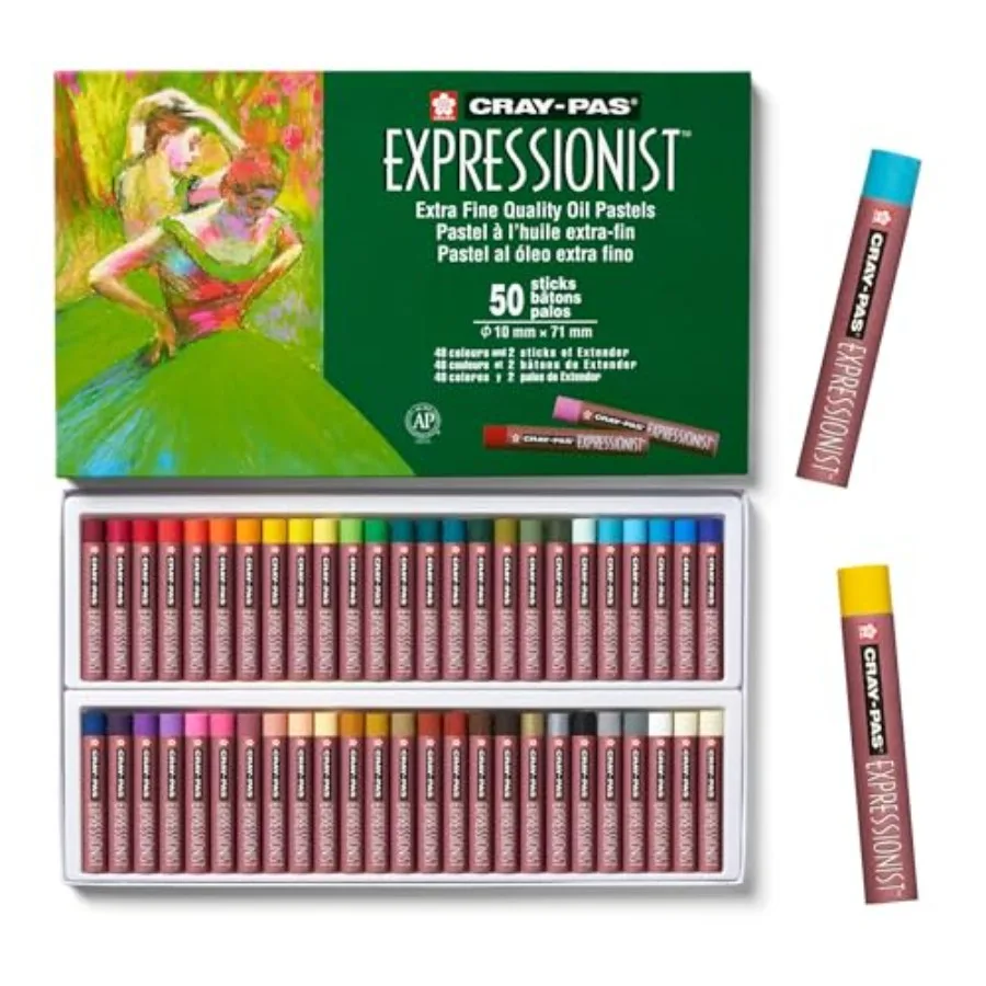 XLP50 50-Piece Cray-Pas Expressionist Oil Pastel Set Assorted Color for Artistic Drawing and Painting Ideal for Sketching Illus
XLP50 50-Piece Cray-Pas Expressionist Oil Pastel Set Assorted Color for Artistic Drawing and Painting Ideal for Sketching Illus