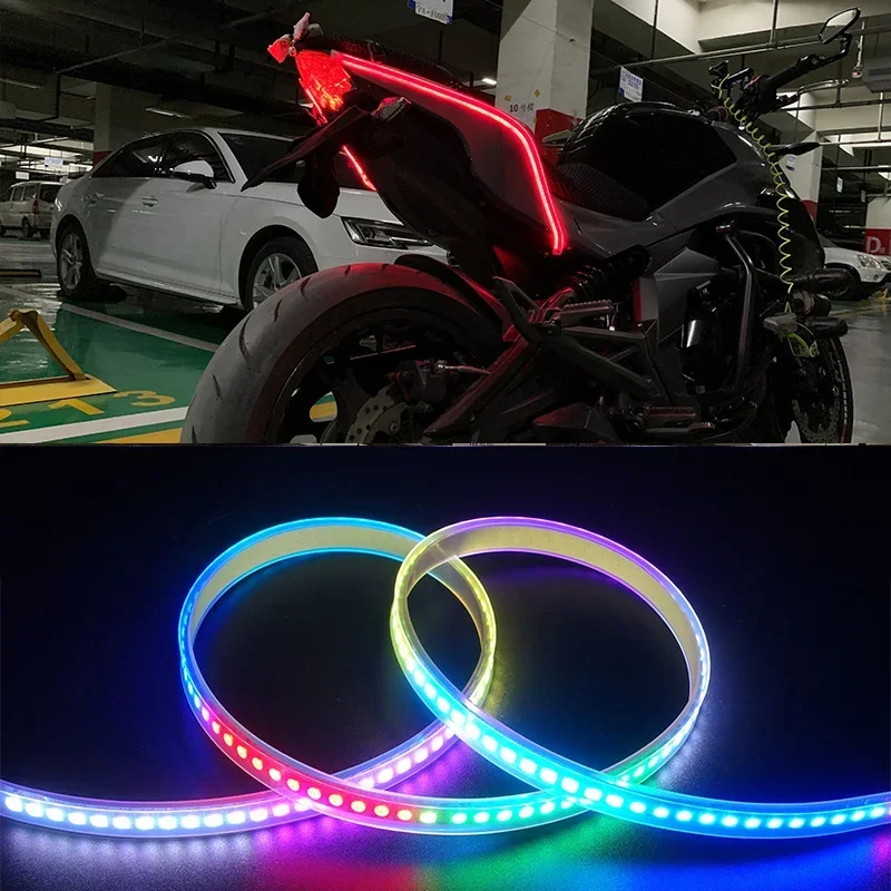 Motorcycle LED DRL Daytime Running Lights Tail Light Strip Flowing Waterproof Turn Signal Lamp Auto Car Style Accessories
Motorcycle LED DRL Daytime Running Lights Tail Light Strip Flowing Waterproof Turn Signal Lamp Auto Car Style Accessories