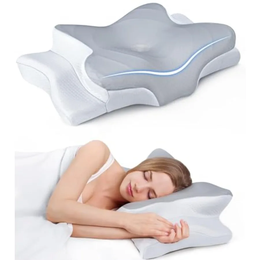 Ultra Pain Relief Cooling Pillow for Neck Support, Adjustable Cervical Pillow Cozy Sleeping, Odorless Ergonomic Contour Memory
Ultra Pain Relief Cooling Pillow for Neck Support, Adjustable Cervical Pillow Cozy Sleeping, Odorless Ergonomic Contour Memory