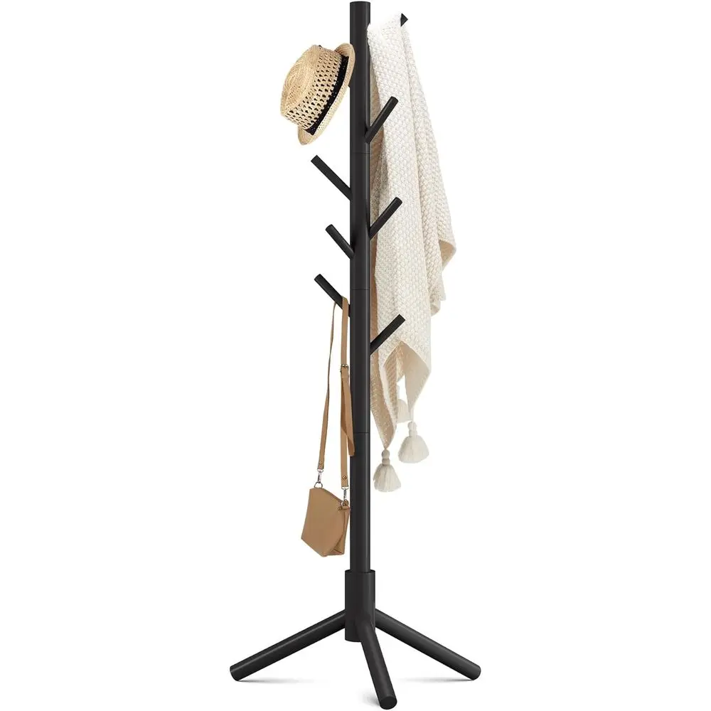 8-Hook Wooden Coat Rack with Adjustable Tree Stand - Ideal for Entryway, Hallway, Bedroom, and Office
8-Hook Wooden Coat Rack with Adjustable Tree Stand - Ideal for Entryway, Hallway, Bedroom, and Office