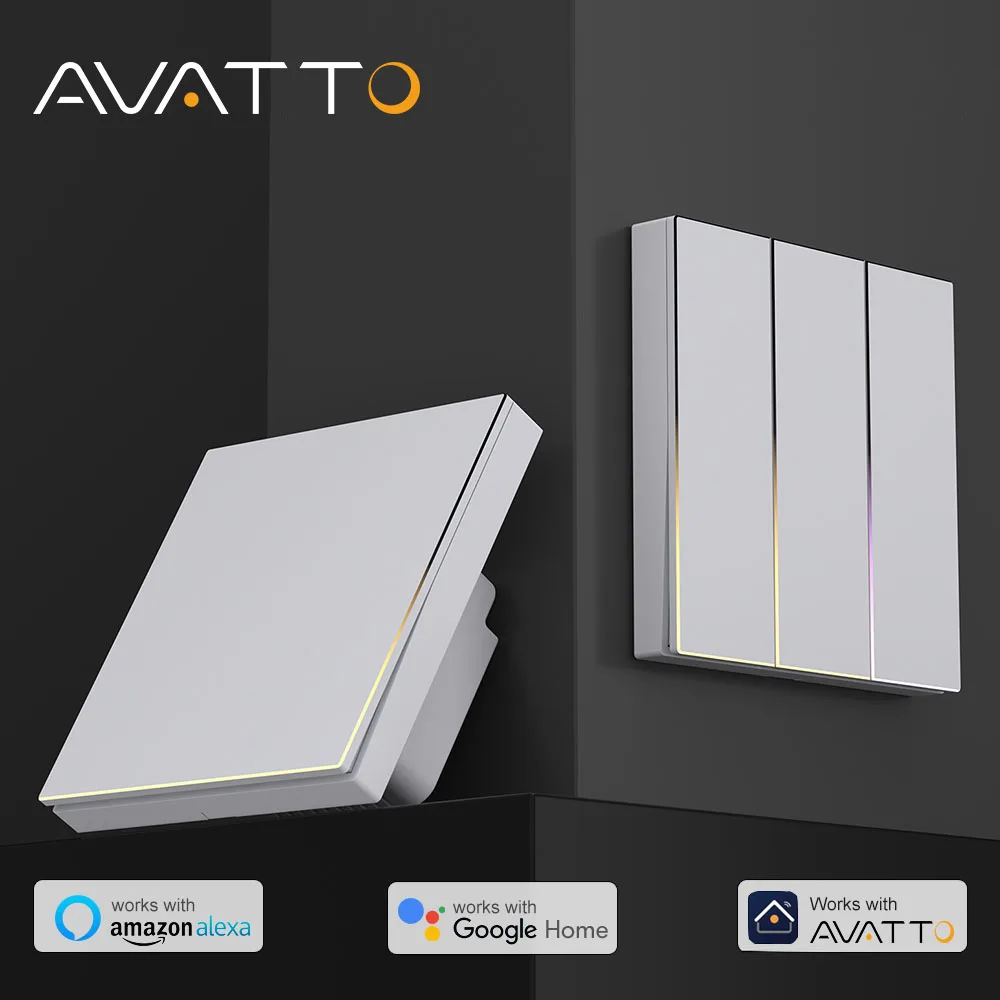 Умный выключатель света AVATTO Tuya Zigbee/WiFi с нейтральным проводом, кнопочный переключатель с поддержкой окружающего освещения Alexa Google Home
Умный выключатель света AVATTO Tuya Zigbee/WiFi с нейтральным проводом, кнопочный переключатель с поддержкой окружающего освещения Alexa Google Home