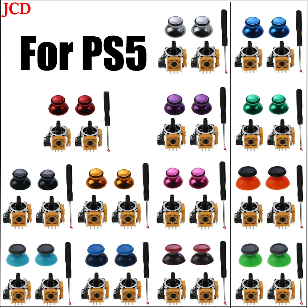 JCD 2 набора для контроллера Play-Station 5 PS5 3D аналоговый стик сенсорный модуль потенциометр с колпачками для аналоговых стиков для PS5
JCD 2 набора для контроллера Play-Station 5 PS5 3D аналоговый стик сенсорный модуль потенциометр с колпачками для аналоговых стиков для PS5