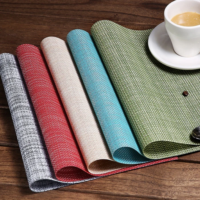 4PCS 30x45cm Washable Placemats Grey Heat Resistant Durable Plastic Placemats Woven Table Mats Vinyl for Dining Kitchen Table
4PCS 30x45cm Washable Placemats Grey Heat Resistant Durable Plastic Placemats Woven Table Mats Vinyl for Dining Kitchen Table