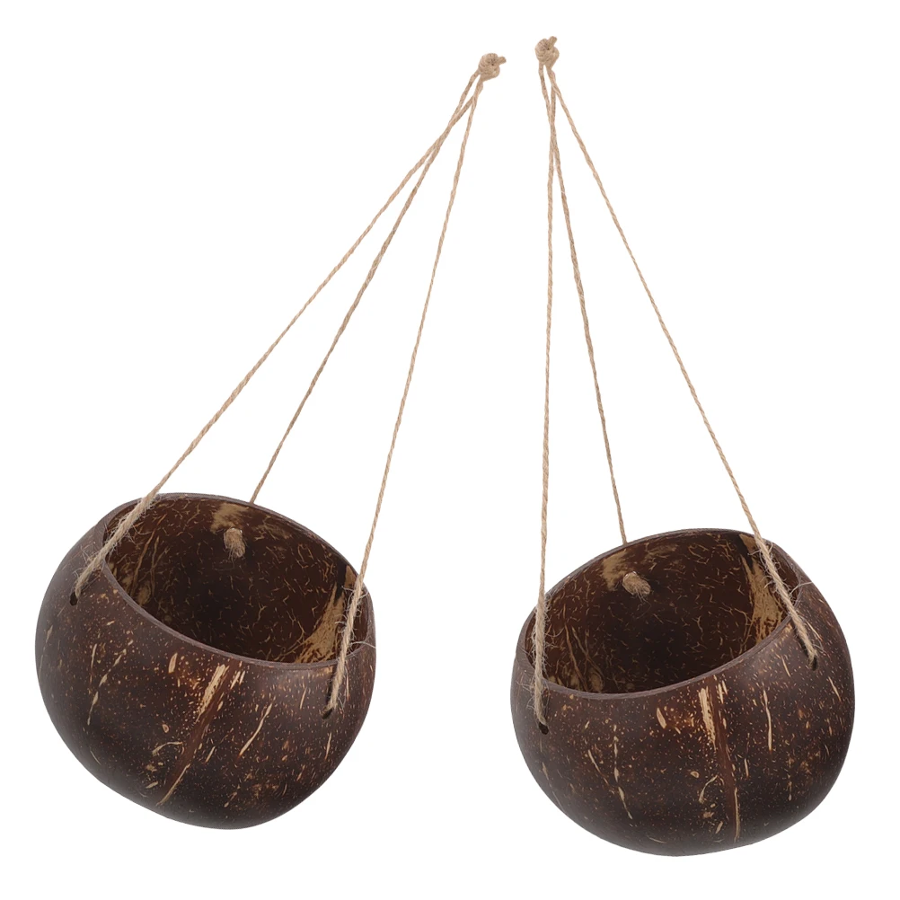 2Pcs Coconut Shell Hanging Flower Pot Wall Planter Baskets Indoor Plants Balcony Garden Decor Durable SpaceSaving
2Pcs Coconut Shell Hanging Flower Pot Wall Planter Baskets Indoor Plants Balcony Garden Decor Durable SpaceSaving