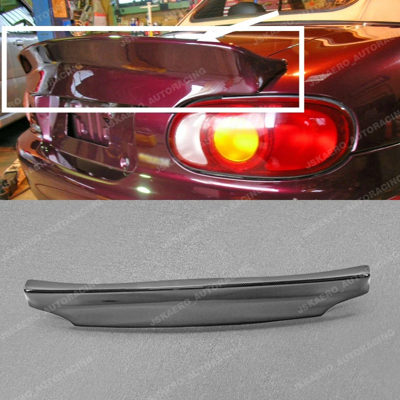 For Mazda MX5 NB6C NB8C Roadster Rear Duckbill Spoiler Wing Lip Carbon Fiber car BodyKits
For Mazda MX5 NB6C NB8C Roadster Rear Duckbill Spoiler Wing Lip Carbon Fiber car BodyKits