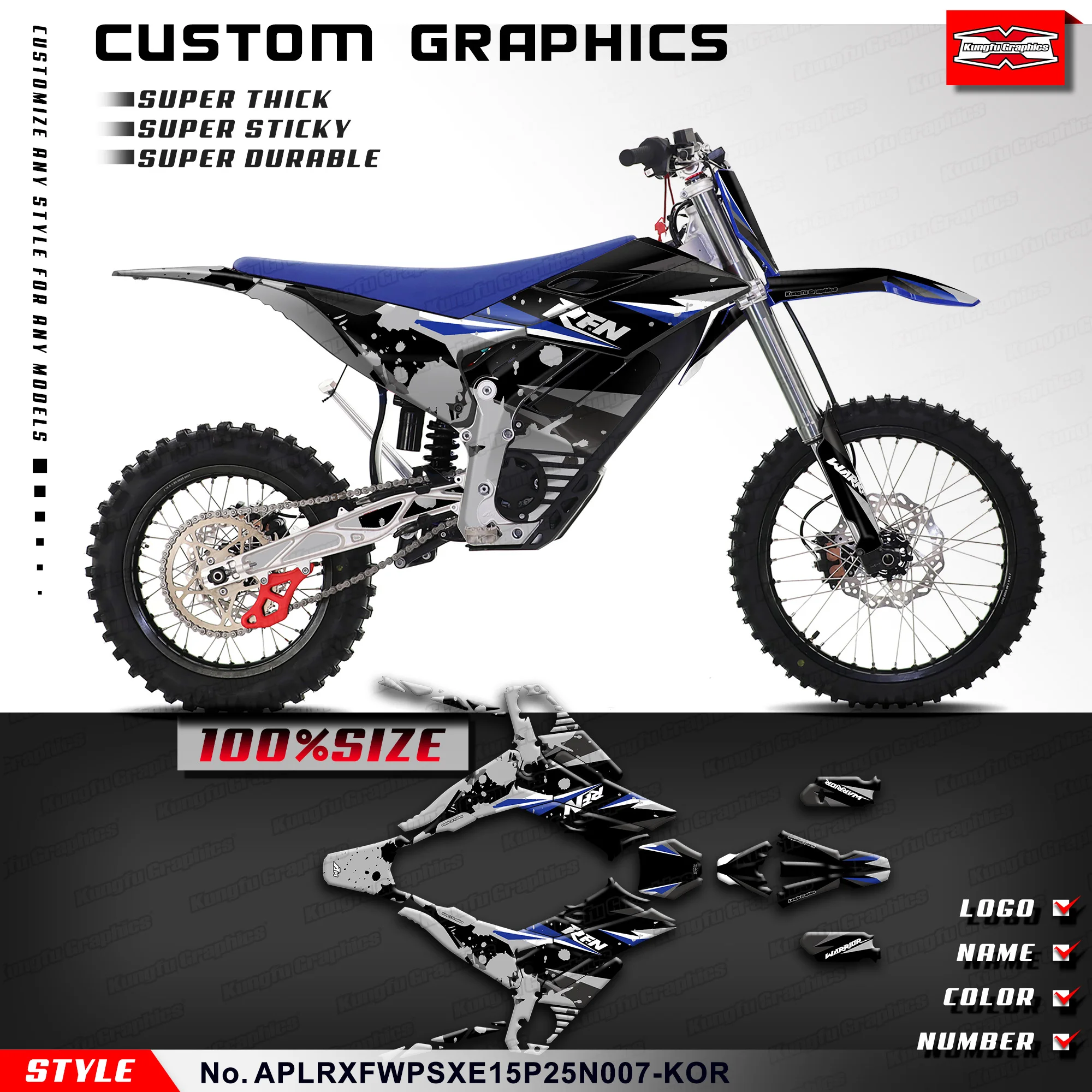 KUNGFU GRAPHICS Adhesive Sticker Vinyl Wrap for Apollo Apollino RFN Warrior Pro SX-E15 / SX-E15 PLUS Racing Graphics, Restyle
KUNGFU GRAPHICS Adhesive Sticker Vinyl Wrap for Apollo Apollino RFN Warrior Pro SX-E15 / SX-E15 PLUS Racing Graphics, Restyle