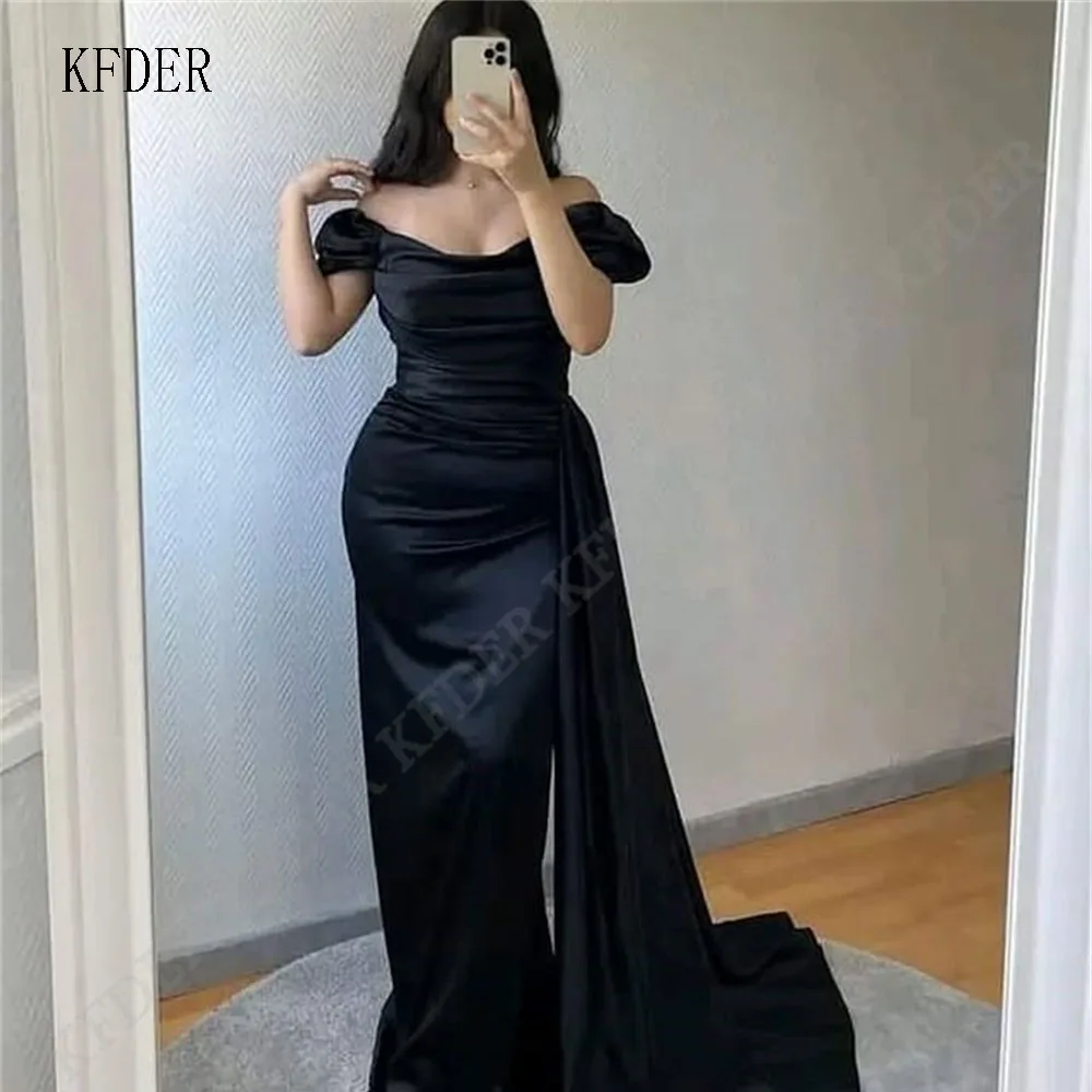 Black Mermaid Bridesmaid Dress Off The Shoulder Strapless Satin Prom Dresses Formal Evening Party Gown Customized
Black Mermaid Bridesmaid Dress Off The Shoulder Strapless Satin Prom Dresses Formal Evening Party Gown Customized