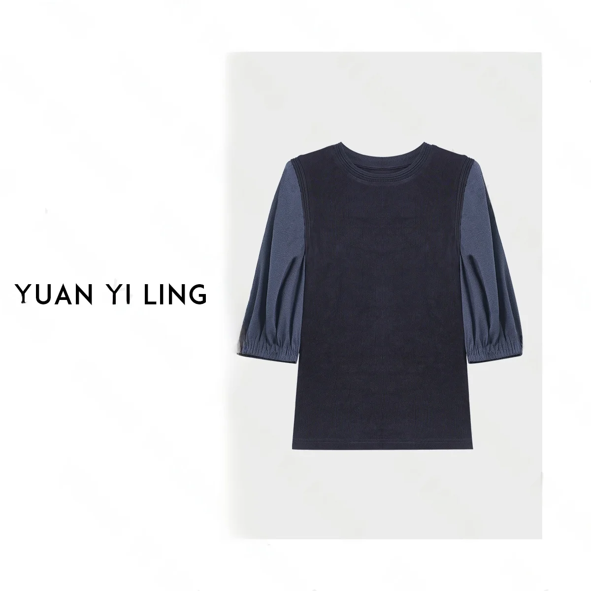 Модная женская футболка из ацетата с пышными рукавами, повседневная, с круглым вырезом, рукава до локтя, стандартная длина, летняя новинка
Модная женская футболка из ацетата с пышными рукавами, повседневная, с круглым вырезом, рукава до локтя, стандартная длина, летняя новинка