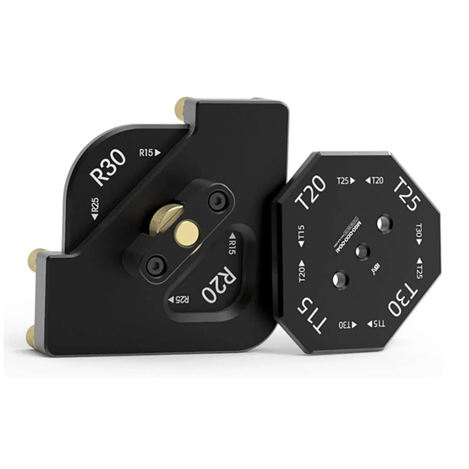 R15-R20-R25-R30 T15-T20-T25-T30 Woodworking Corner Quick Positioning Jig, Corner Radius Template Locator for Trimming Machine
R15-R20-R25-R30 T15-T20-T25-T30 Woodworking Corner Quick Positioning Jig, Corner Radius Template Locator for Trimming Machine