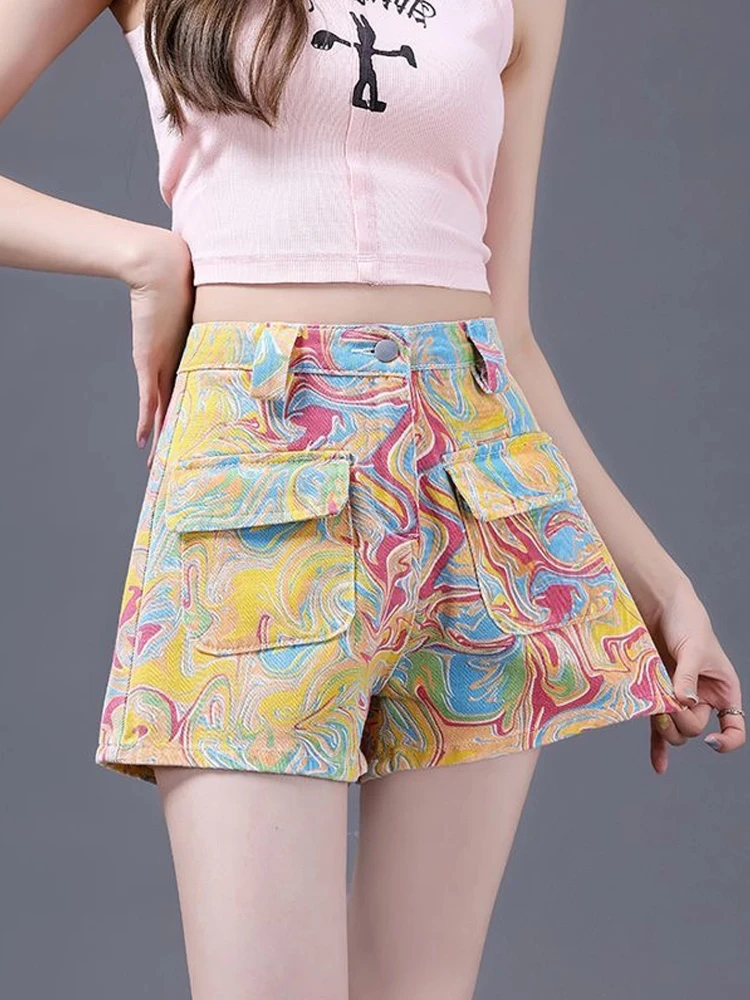Denim Shorts Heavy Tassel Ripped Frayed High Waist Women Summer New Vintage Loose Slimming Stylish A Line Wide Leg Hot Pants
Denim Shorts Heavy Tassel Ripped Frayed High Waist Women Summer New Vintage Loose Slimming Stylish A Line Wide Leg Hot Pants