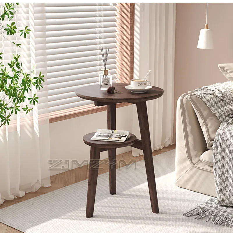 Double Tier Round Wooden Side Table Triangular Stable Leg End Table Nightstand for Living Room Bedroom Sofa Side Walnut Teak
Double Tier Round Wooden Side Table Triangular Stable Leg End Table Nightstand for Living Room Bedroom Sofa Side Walnut Teak