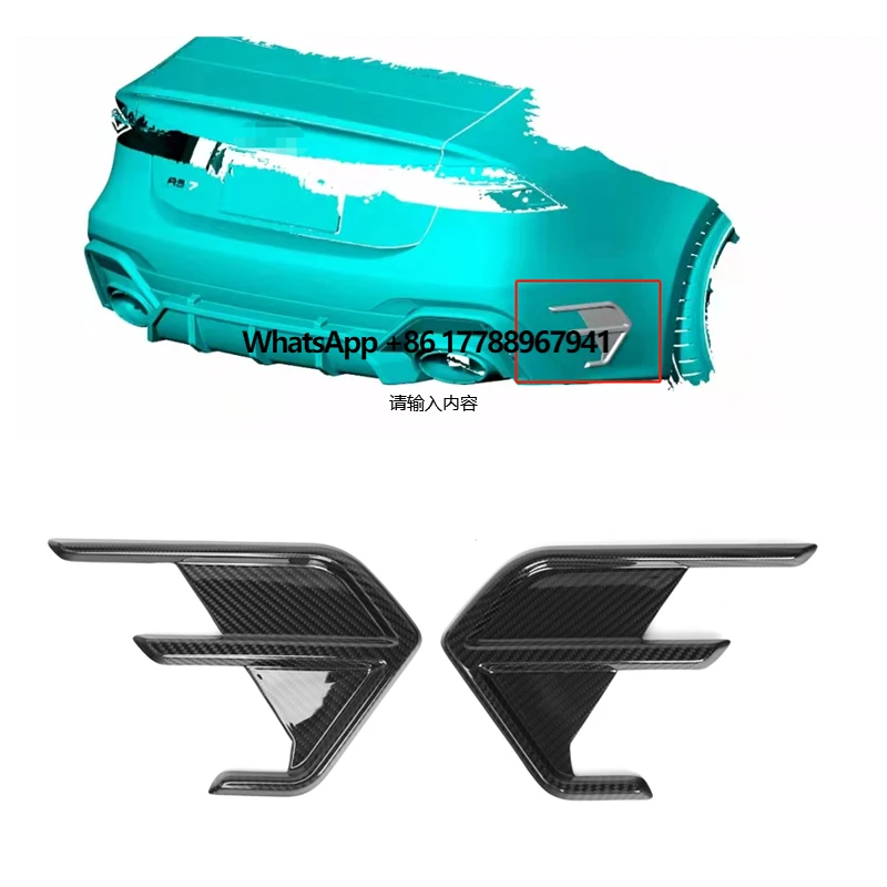 Dry Carbon Fiber Back Canards for OEM RS7 C8 2019 2020 2021 2022 2023 RS7 C8 Carbon Fiber Car Side Canards 
Dry Carbon Fiber Back Canards for OEM RS7 C8 2019 2020 2021 2022 2023 RS7 C8 Carbon Fiber Car Side Canards