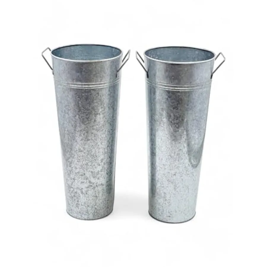 Set of French Bucket with Handles and PVC Liner, 6" Dia x 15" H for Weddings, Parties, Country Picnics, Floral Arrangements, Ta
Set of French Bucket with Handles and PVC Liner, 6" Dia x 15" H for Weddings, Parties, Country Picnics, Floral Arrangements, Ta