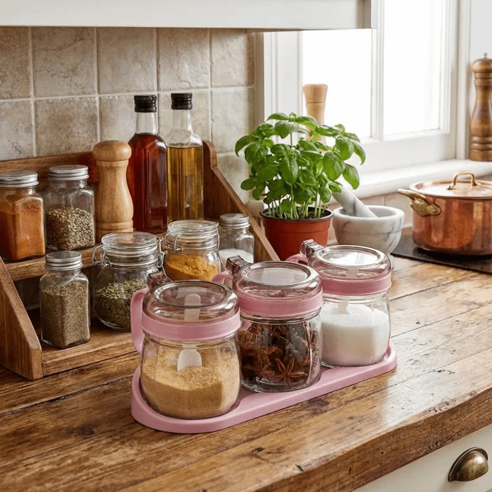 Moisture-Proof Glass Seasoning Jars Large Capacity Sealing Kitchen Storage Bottle Combination Set Transparent Spice Jar Kitchen
Moisture-Proof Glass Seasoning Jars Large Capacity Sealing Kitchen Storage Bottle Combination Set Transparent Spice Jar Kitchen