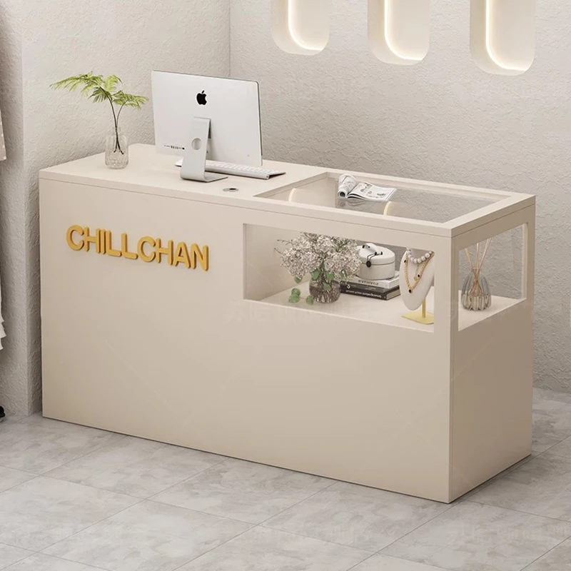 Classic Versatile Desk Table Unique Creative Exquisite Aesthetic Reception Desk Nordic Design Rezeptionstheke Office Furniture
Classic Versatile Desk Table Unique Creative Exquisite Aesthetic Reception Desk Nordic Design Rezeptionstheke Office Furniture