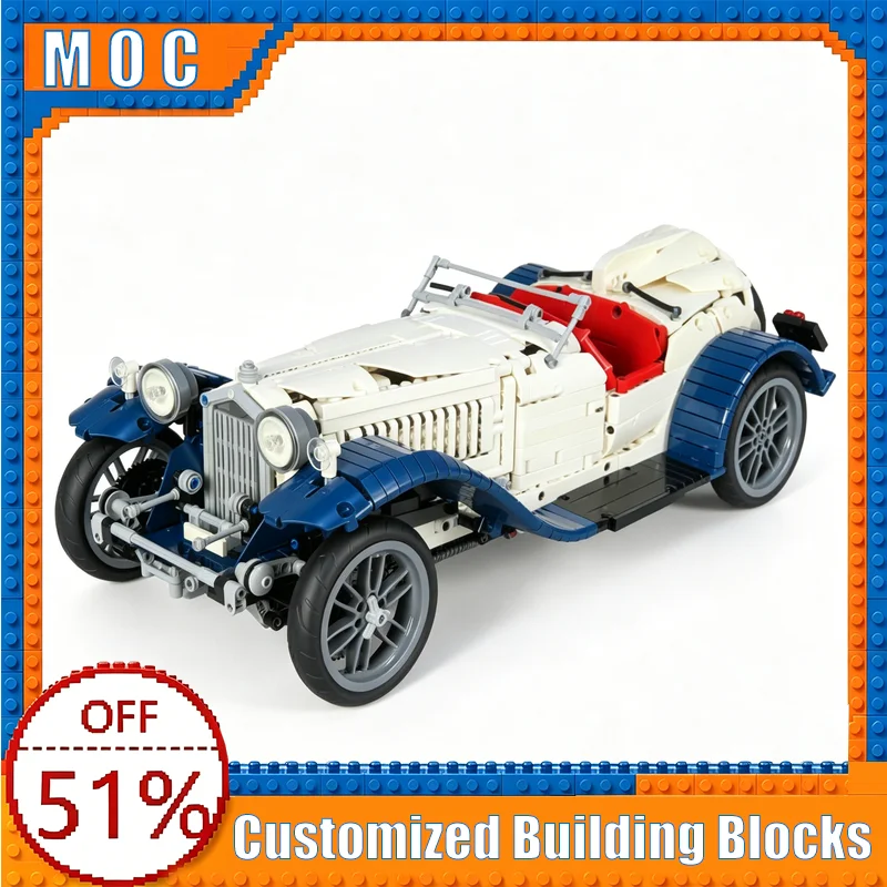 2591 Parts 1932 Classic Vintage Roadster Car Model Building Blocks Assembly Educational Toy Creative Collection Birthday Gifts
2591 Parts 1932 Classic Vintage Roadster Car Model Building Blocks Assembly Educational Toy Creative Collection Birthday Gifts