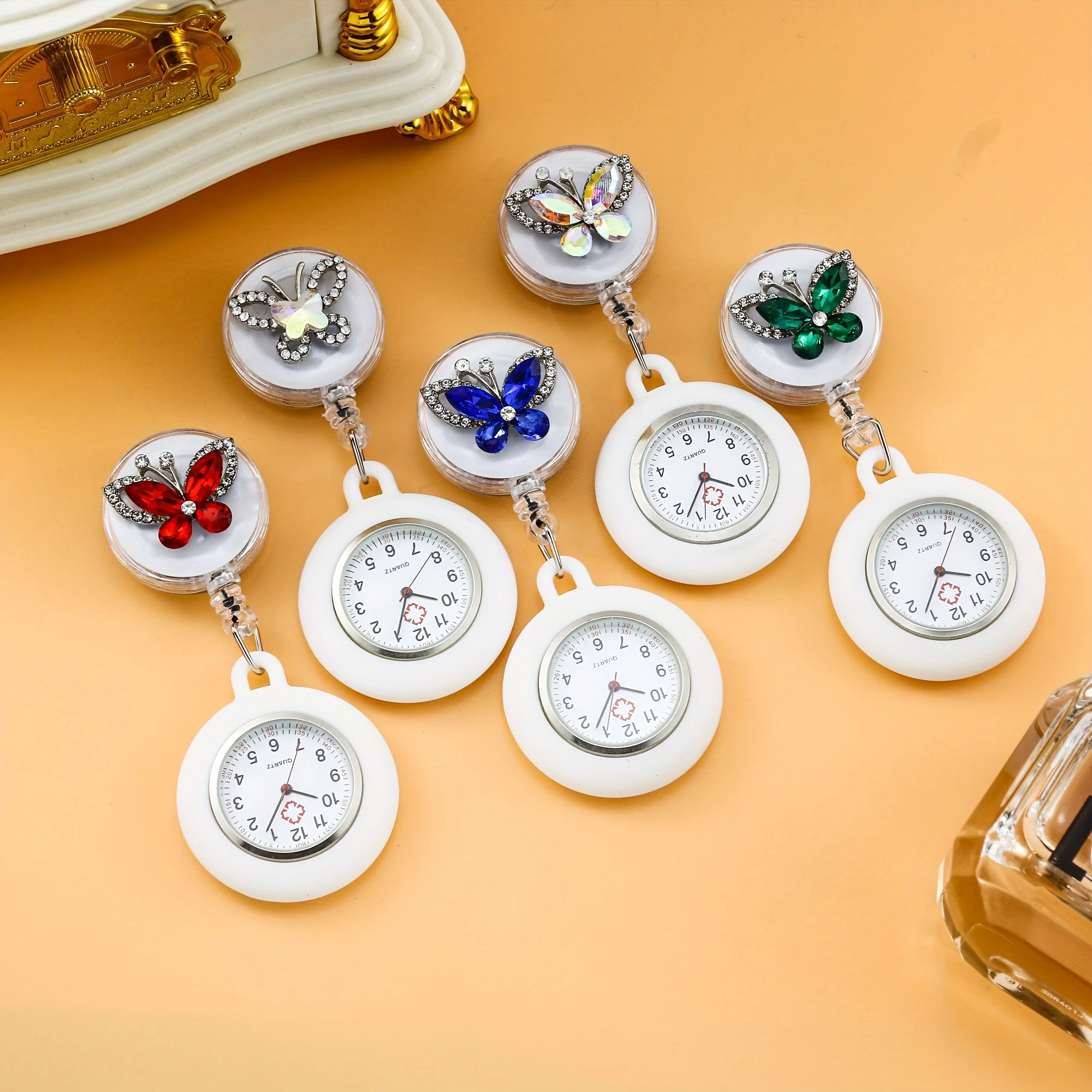 1 piece butterfly retractable pocket watch cute nurse hanging watch girl heart simple chest watch doctor student exam table
1 piece butterfly retractable pocket watch cute nurse hanging watch girl heart simple chest watch doctor student exam table