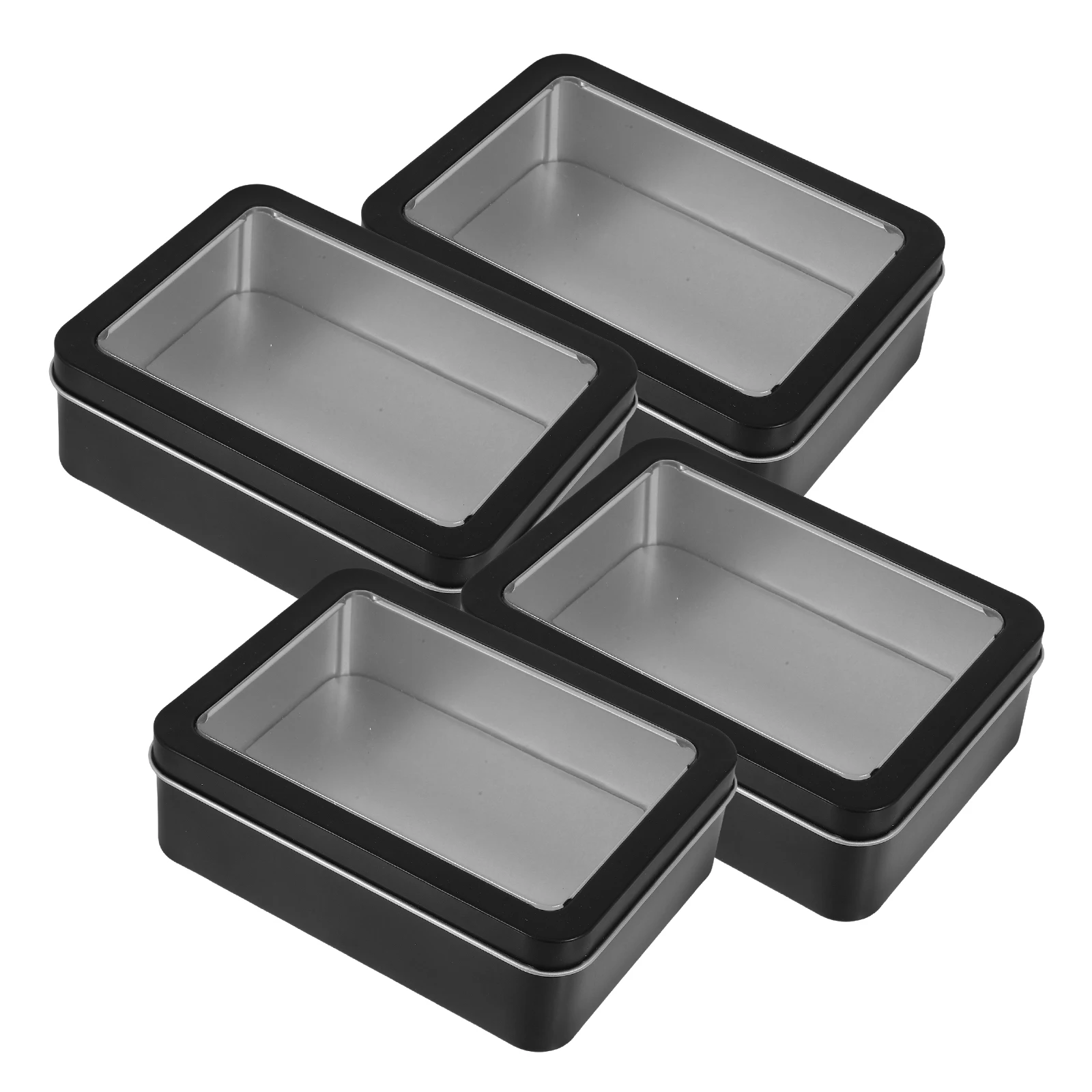 4pcs Tinplate Box Rectangular Metal Small Storage Containers Holiday Tins Clear Window Lid Sturdy Tinplate Material Versatile
4pcs Tinplate Box Rectangular Metal Small Storage Containers Holiday Tins Clear Window Lid Sturdy Tinplate Material Versatile