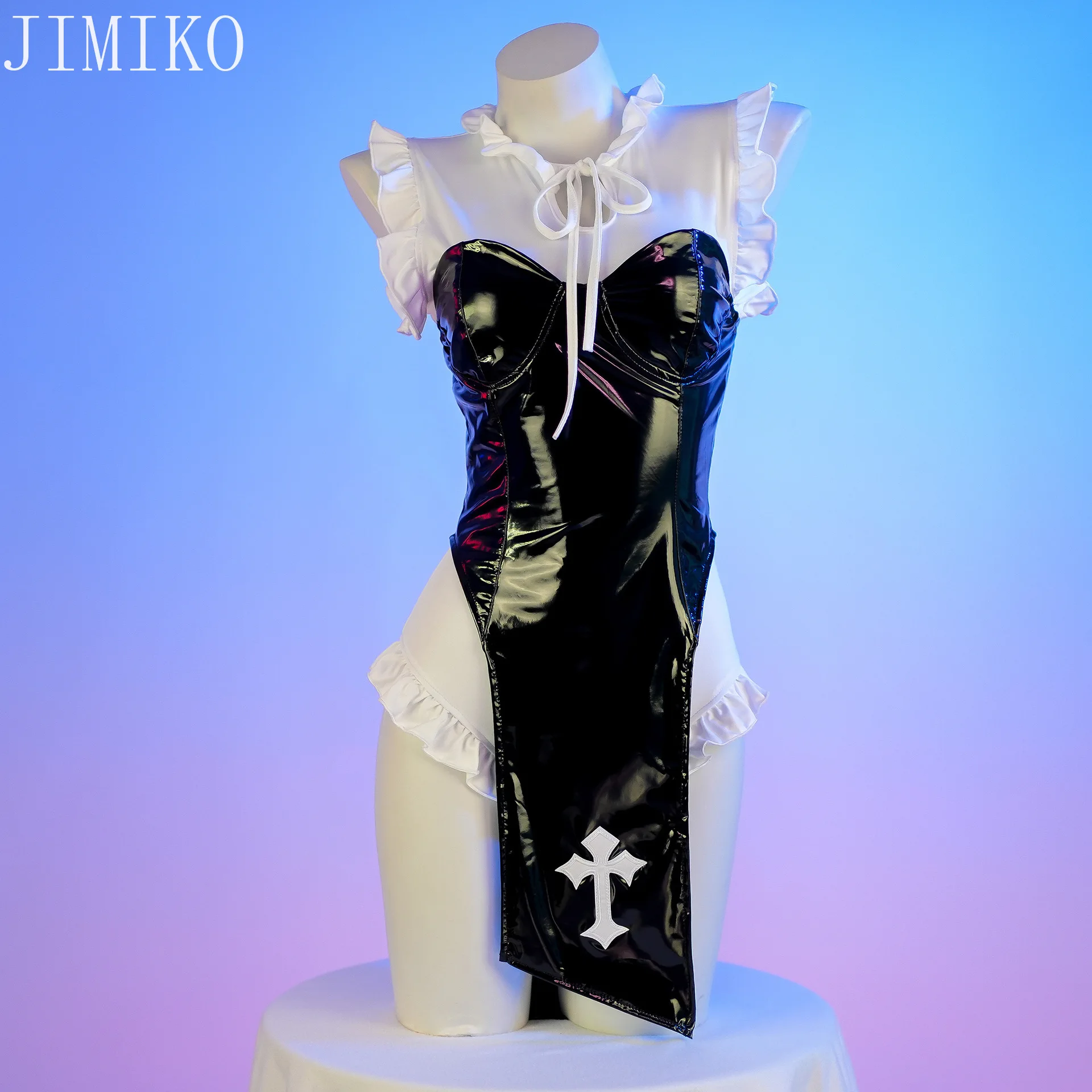 Women's Sexy Nun Cosplay Costume,Black Dress Bad Habit Nun School Swimming Suit Outfit for Halloween Valentine Anime Underwear
Women's Sexy Nun Cosplay Costume,Black Dress Bad Habit Nun School Swimming Suit Outfit for Halloween Valentine Anime Underwear