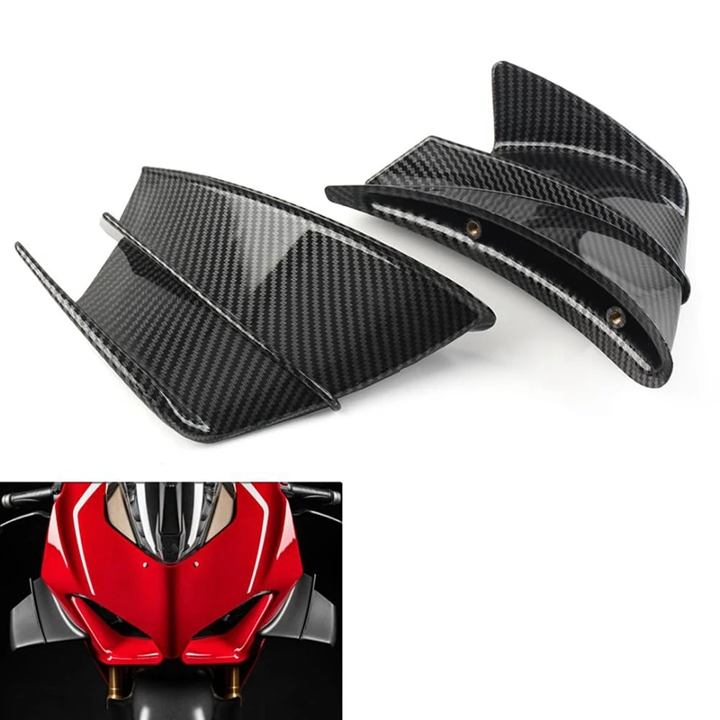 For Ducati Panigale V4 V4S V4R 2018-2022 Carbon Fiber Motorcycle Side Winglets Air Deflector Fairing Accessories
For Ducati Panigale V4 V4S V4R 2018-2022 Carbon Fiber Motorcycle Side Winglets Air Deflector Fairing Accessories