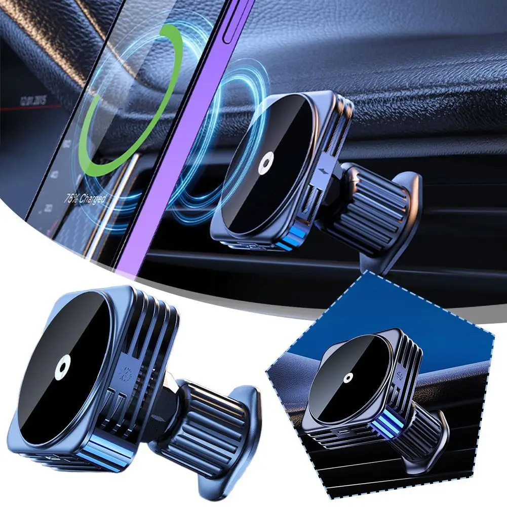 M4/M5 Semiconductor Cooling Refrigeration Wireless Car Universal Magnetic Charger Magsafe Car Air Outlet Clip Mount Charger
M4/M5 Semiconductor Cooling Refrigeration Wireless Car Universal Magnetic Charger Magsafe Car Air Outlet Clip Mount Charger