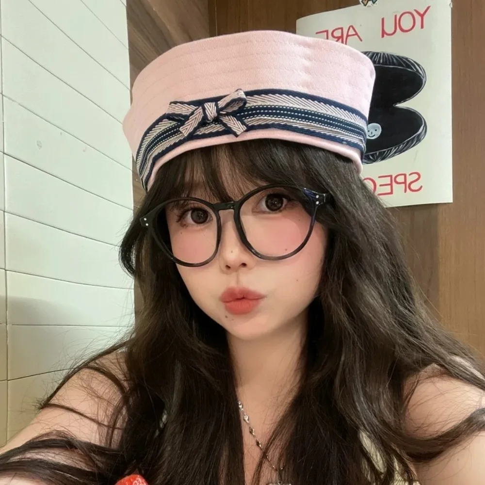Designer Spice Girl Bow Sailor Caps Flip Brim Japanese Women's Navy Hat Striped Sweet Y2k Berets Cosplay Props
Designer Spice Girl Bow Sailor Caps Flip Brim Japanese Women's Navy Hat Striped Sweet Y2k Berets Cosplay Props