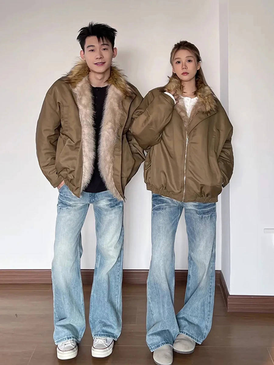 Military een Jaet with Large Fur Collar Men's Winter Warm Cotton Coat American Retro Sle Mountain Eagle Cotton Jaet
Military een Jaet with Large Fur Collar Men's Winter Warm Cotton Coat American Retro Sle Mountain Eagle Cotton Jaet