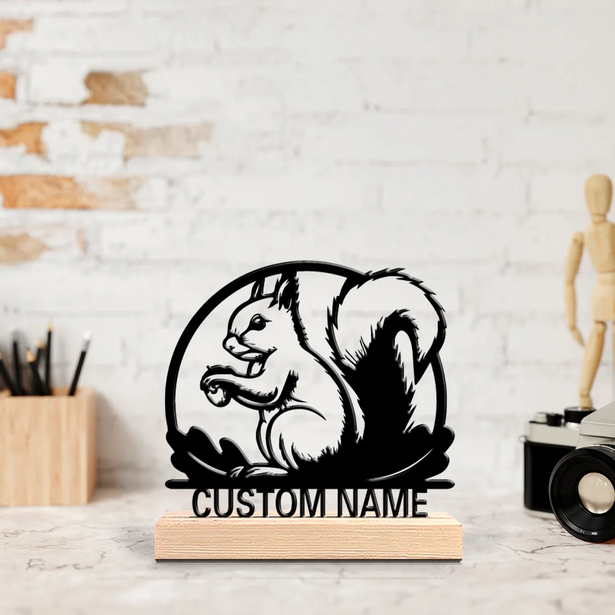 1pc Cartoon Personalized Custom Rabbit Metal Statues Wooden Base Desk Decor for Clock Collectors, Vintage, Gothic Office Themes
1pc Cartoon Personalized Custom Rabbit Metal Statues Wooden Base Desk Decor for Clock Collectors, Vintage, Gothic Office Themes