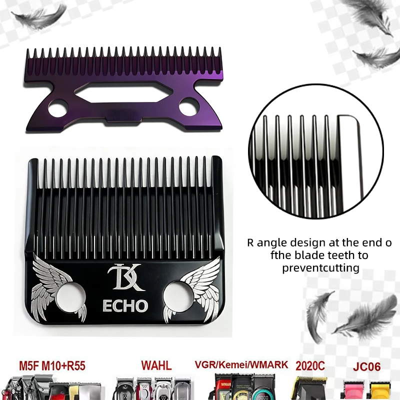 DK Angel Wings Echo Blades For WAHL SC JRL KM Gamma JUCAI Madeshow MRD are Common Professional Hair Clipper
DK Angel Wings Echo Blades For WAHL SC JRL KM Gamma JUCAI Madeshow MRD are Common Professional Hair Clipper