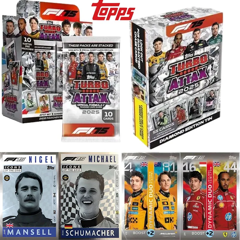 Genuine Topps 2025 TurboAttax F1 Racing Cards Formula One Star Player Collecting Cards Birthday Souvenir Gift
Genuine Topps 2025 TurboAttax F1 Racing Cards Formula One Star Player Collecting Cards Birthday Souvenir Gift