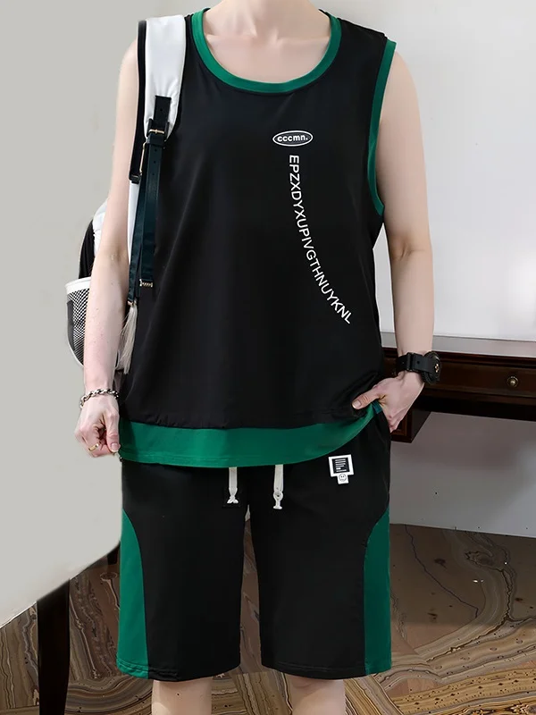 Casual Svel Vest And orts Set plus Size Trendy Men's Wear Summer Sportswear Polyester And Spandex Blend Comfortable I...
Casual Svel Vest And orts Set plus Size Trendy Men's Wear Summer Sportswear Polyester And Spandex Blend Comfortable I...