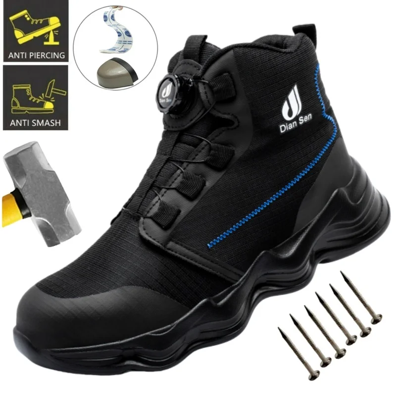 Top Quality Work Shoes Steel Toe Men Puncture-protective Work Boots Anti-smash Protect Indestructible Kevlar Insoles Safety Boot
Top Quality Work Shoes Steel Toe Men Puncture-protective Work Boots Anti-smash Protect Indestructible Kevlar Insoles Safety Boot