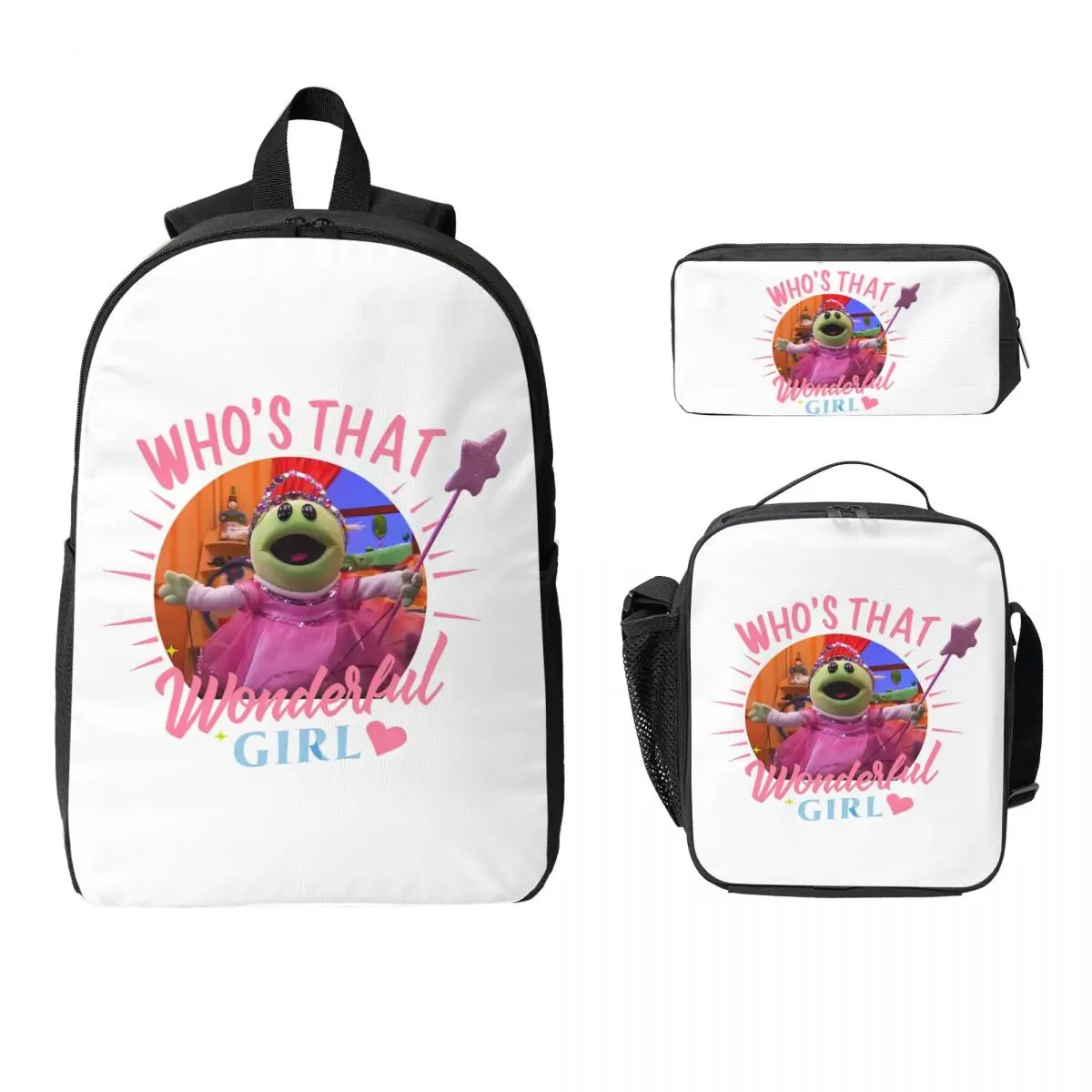 Nanalan Who's That Wonderful Girl Backpack BookBag School Bag Computer Shoulder Bags 3ps Insulated Lunch Bag Pencil Case
Nanalan Who's That Wonderful Girl Backpack BookBag School Bag Computer Shoulder Bags 3ps Insulated Lunch Bag Pencil Case