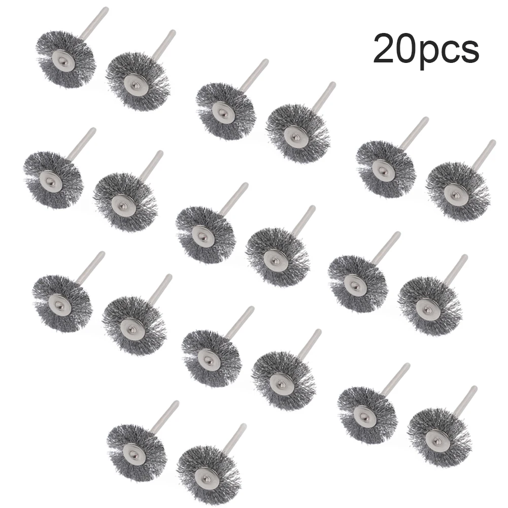 20PCS Steel Wire Brushes Polishing Brush For Rotary Grinder Tools Accessories 3.175*25mm Shank Polishing Brush Abrasive Tool
20PCS Steel Wire Brushes Polishing Brush For Rotary Grinder Tools Accessories 3.175*25mm Shank Polishing Brush Abrasive Tool